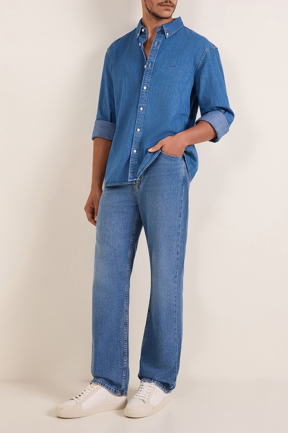 חולצת כפתורים ג'ינס